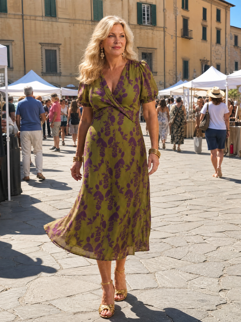 Virel | Easygoing Floral Midi Dress