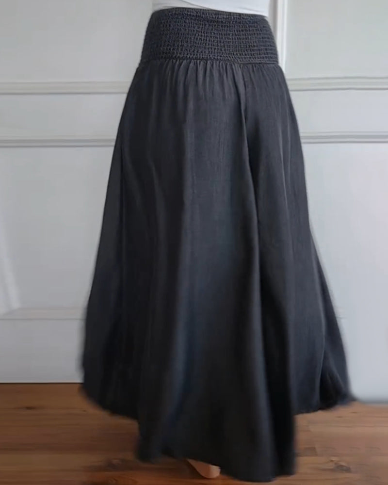 Jasper | Breezy Smocked Waist Trousers
