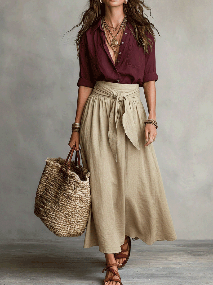 Jennifer | Effortless Elegance Boho Skirt Set