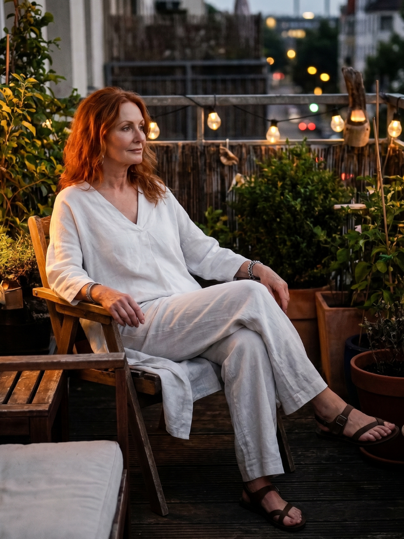 Onyx | Relaxed Tunic Top with Wide Leg Pant Set