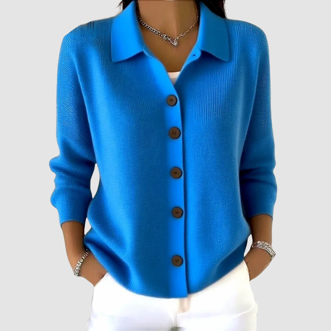 Riah™ Knitted Button-Up Cardigan