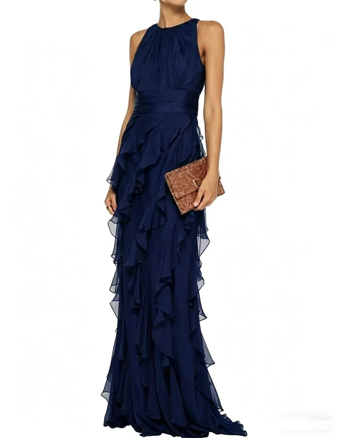 Seraphina™ | Cascading Ruffle Evening Maxi Dress