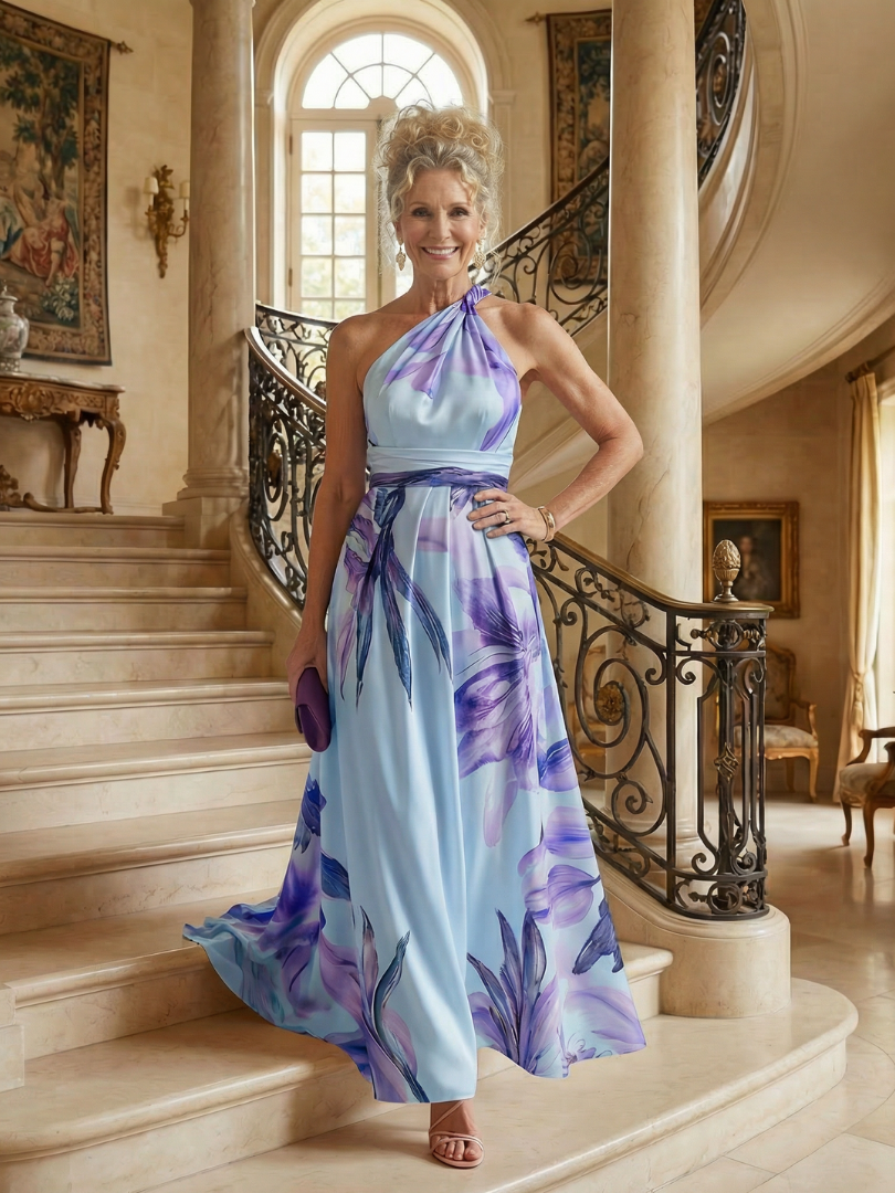 Amiel | Elegant Floral Maxi Dress