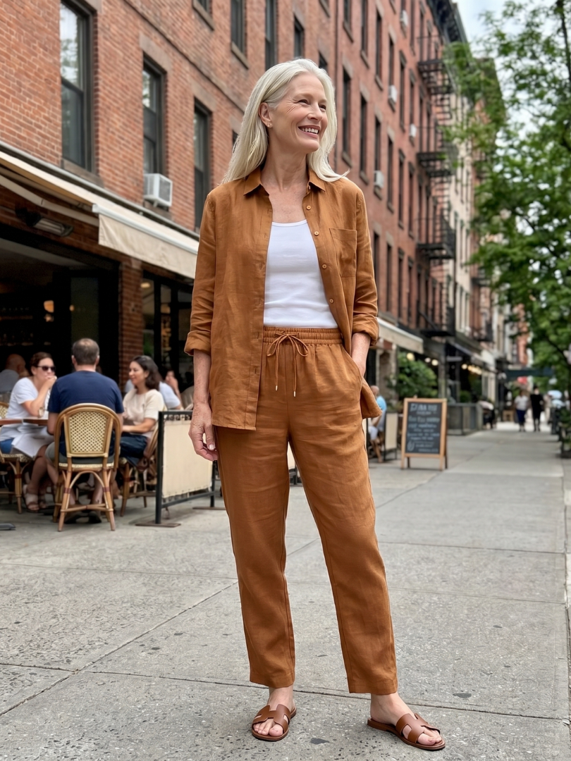 Noor | Long Sleeve Shirt and Tapered Pants Ensemble