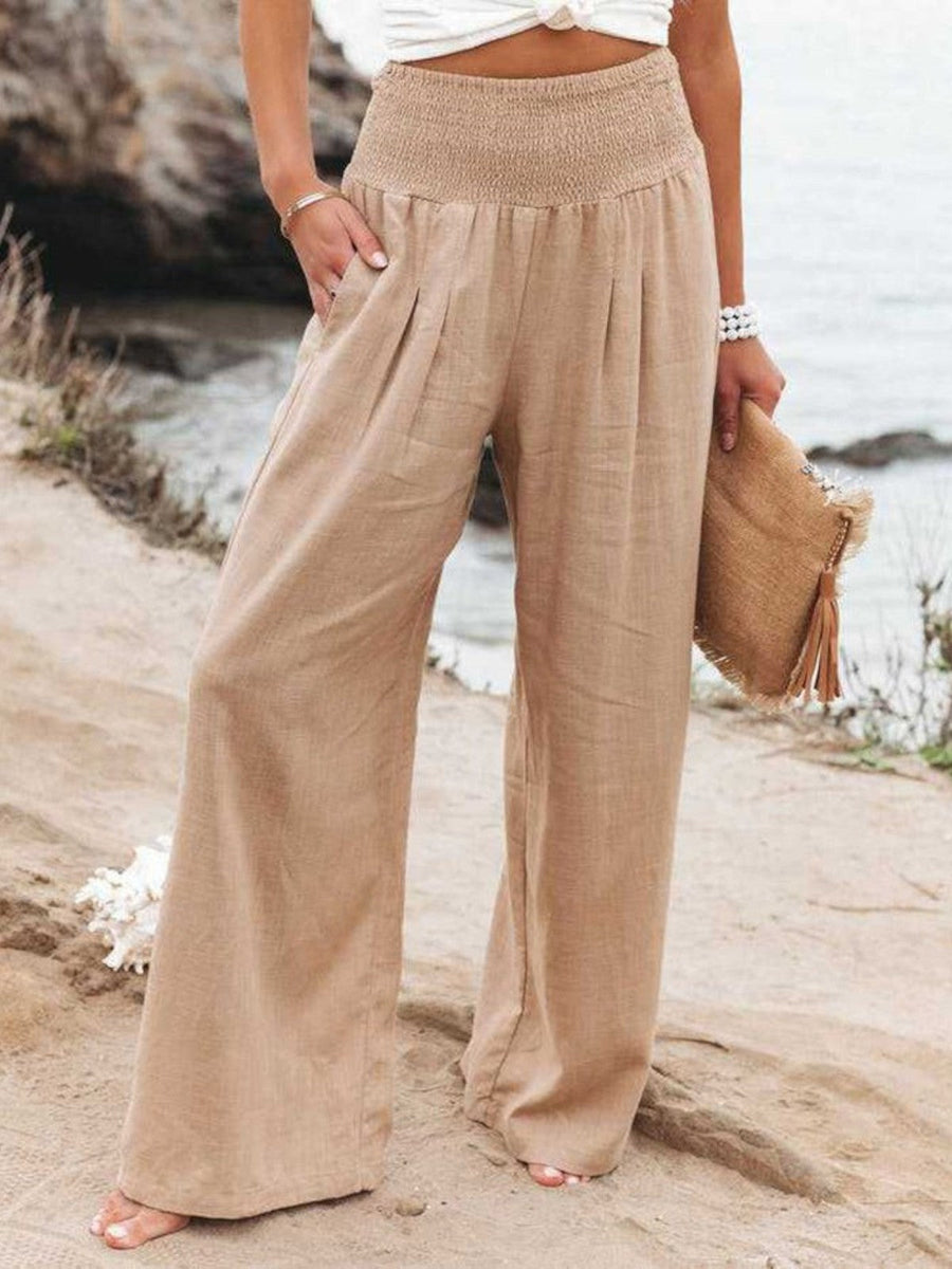 THALIORA – REMI WIDE-LEG LINEN PANTS