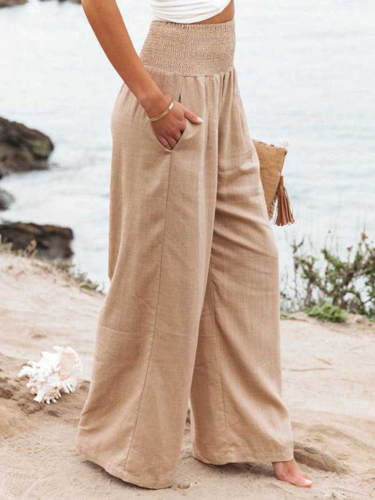 THALIORA – REMI WIDE-LEG LINEN PANTS