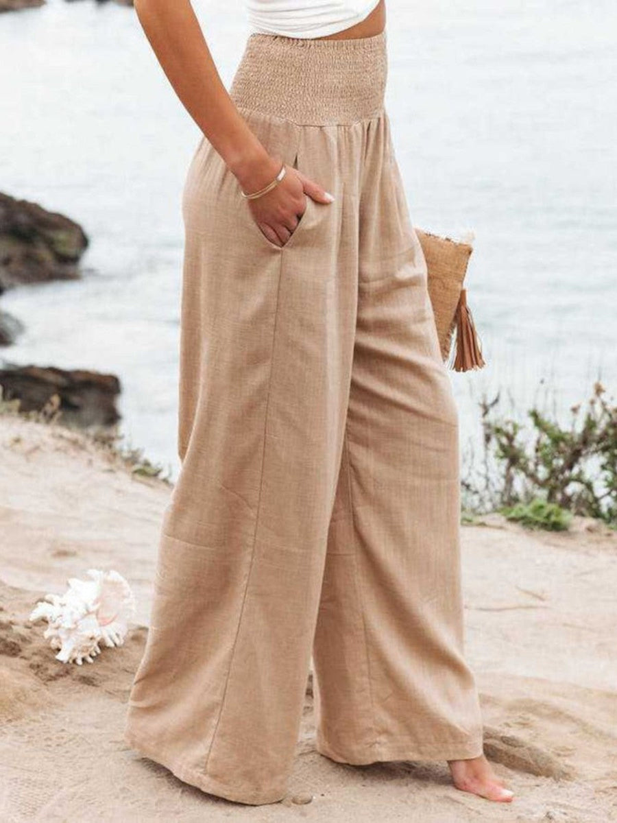 THALIORA – REMI WIDE-LEG LINEN PANTS