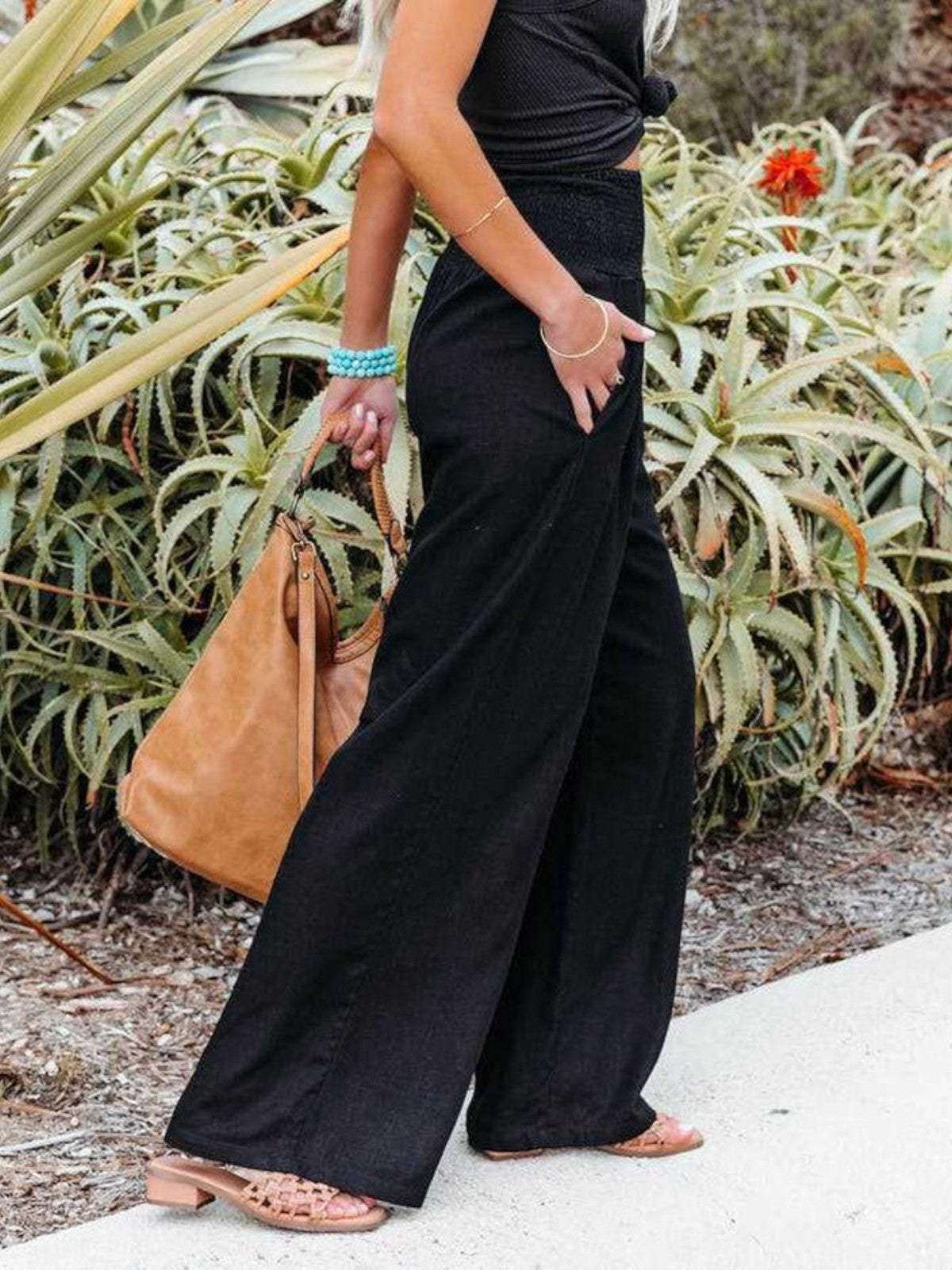 THALIORA – REMI WIDE-LEG LINEN PANTS