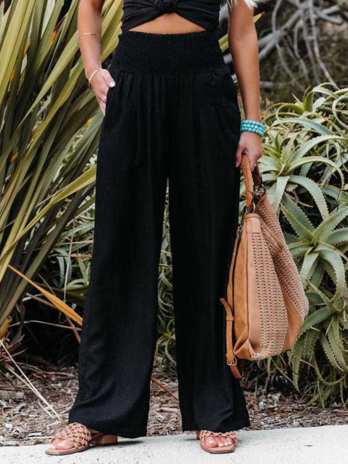 THALIORA – REMI WIDE-LEG LINEN PANTS