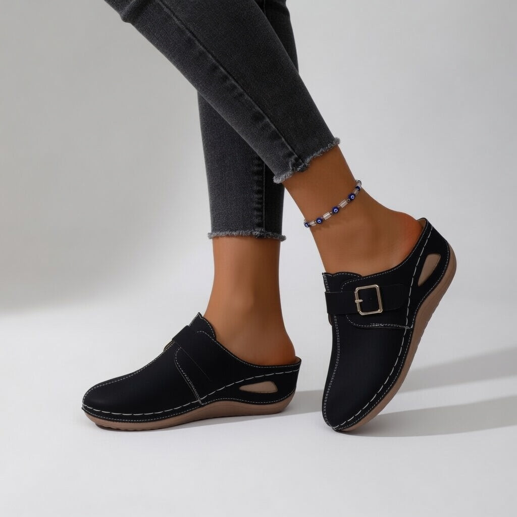 Fleurine™ — Vibrant Buckle Clogs for Everyday Comfort
