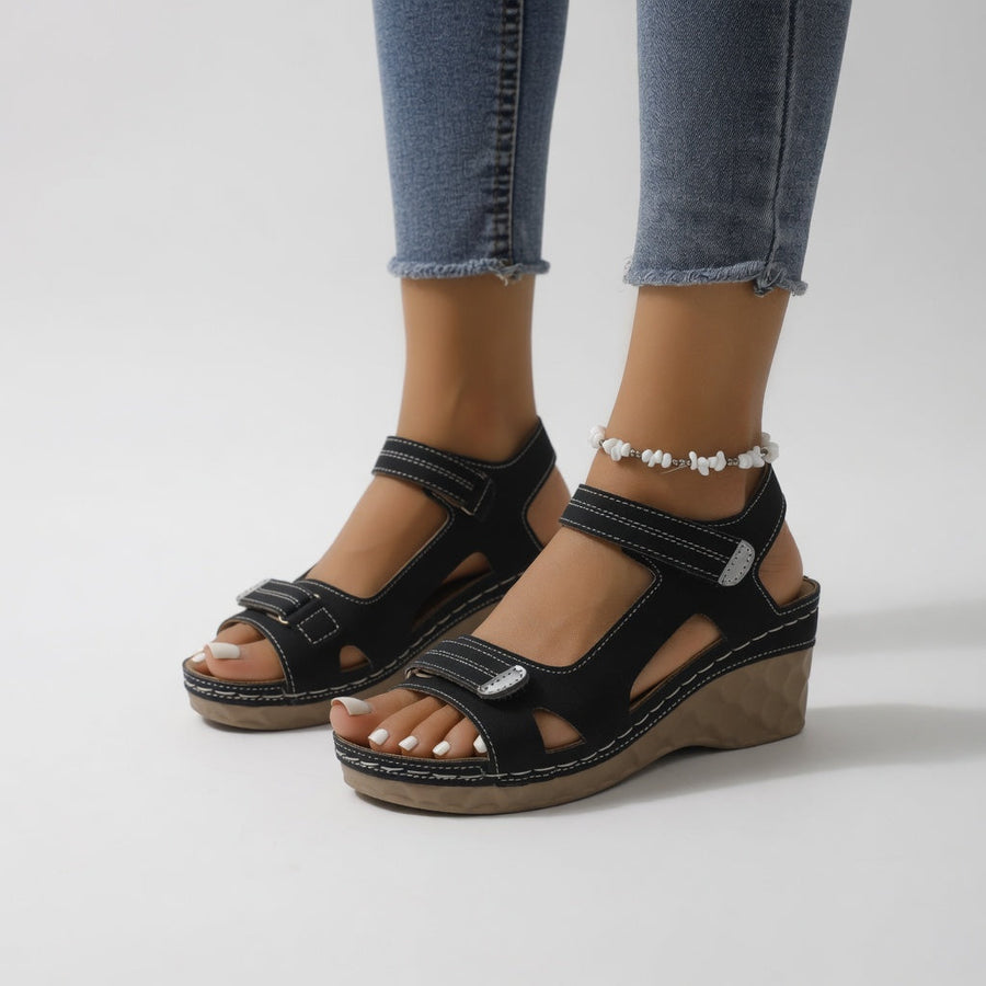 Isaure™ – Vibrant Summer Wedge Sandals