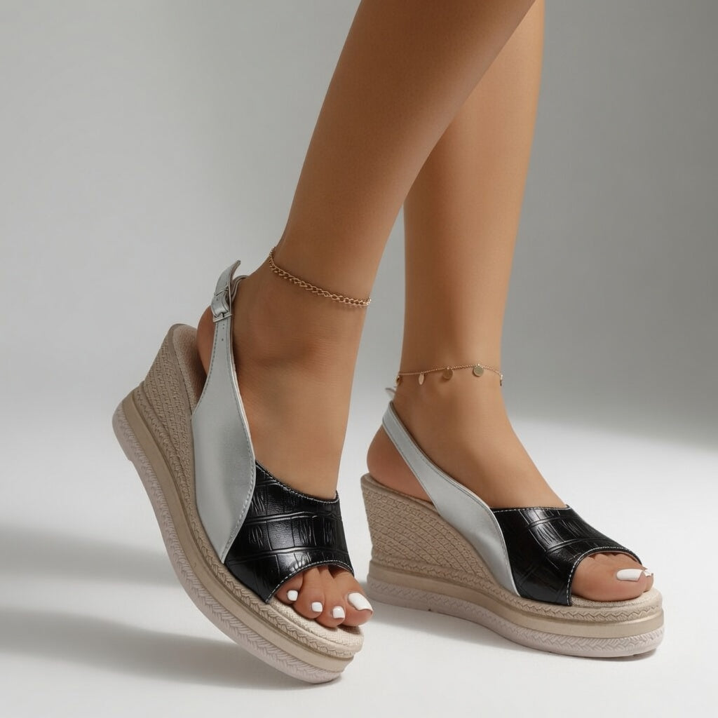 Cyrielle™ — Stylish Wedge Espadrille Sandal for a Summer Vibe