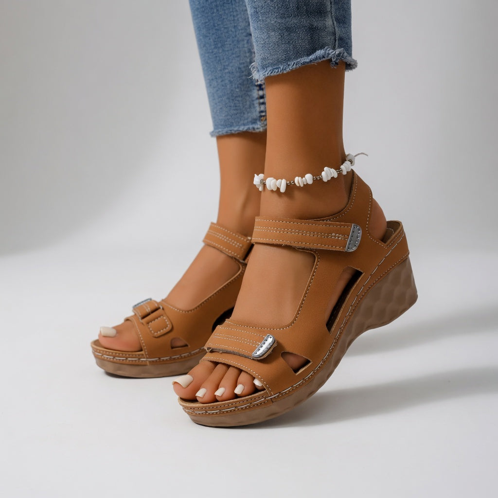 Isaure™ – Vibrant Summer Wedge Sandals