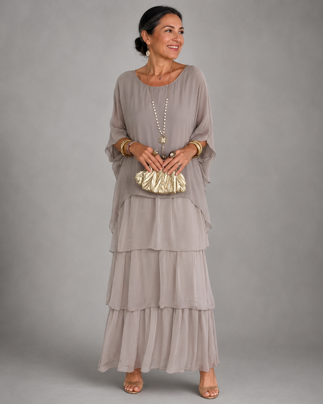 Lara  | Graceful Maxi Dress with Flowing Design