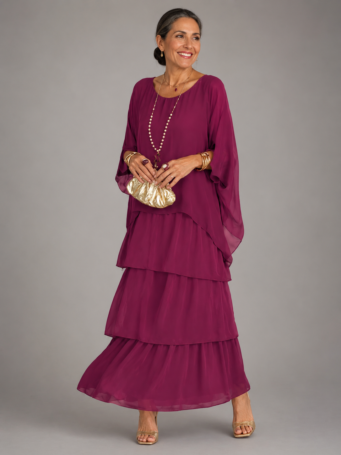 Lara  | Graceful Maxi Dress with Flowing Design