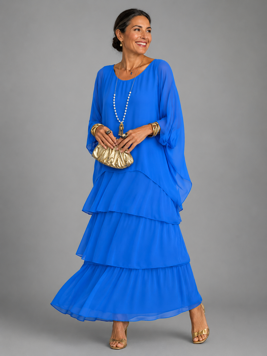 Lara  | Elegant Flowing Maxi Dress