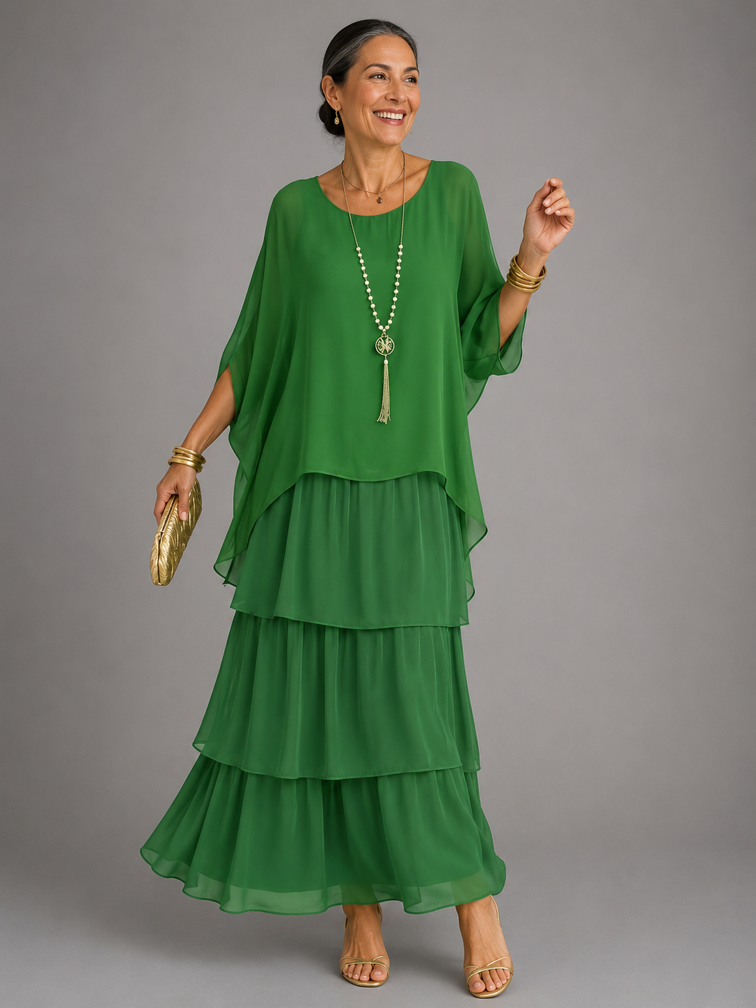 Lara  | Elegant Flowing Maxi Dress