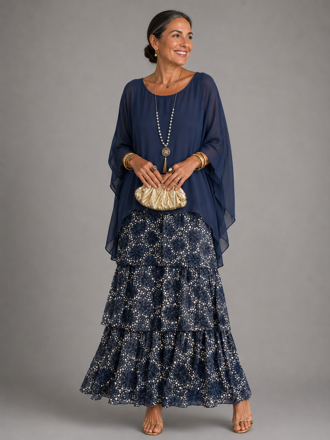 Lara  | Graceful Maxi Dress with Flowing Design