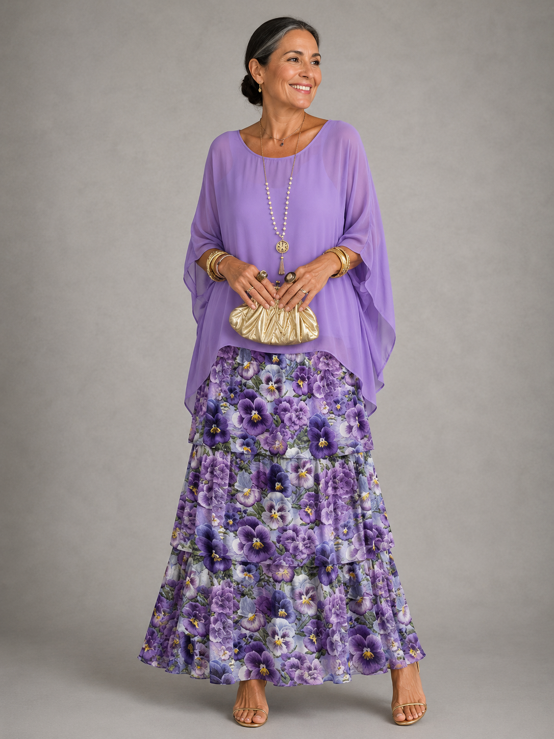 Lara  | Graceful Maxi Dress with Flowing Design
