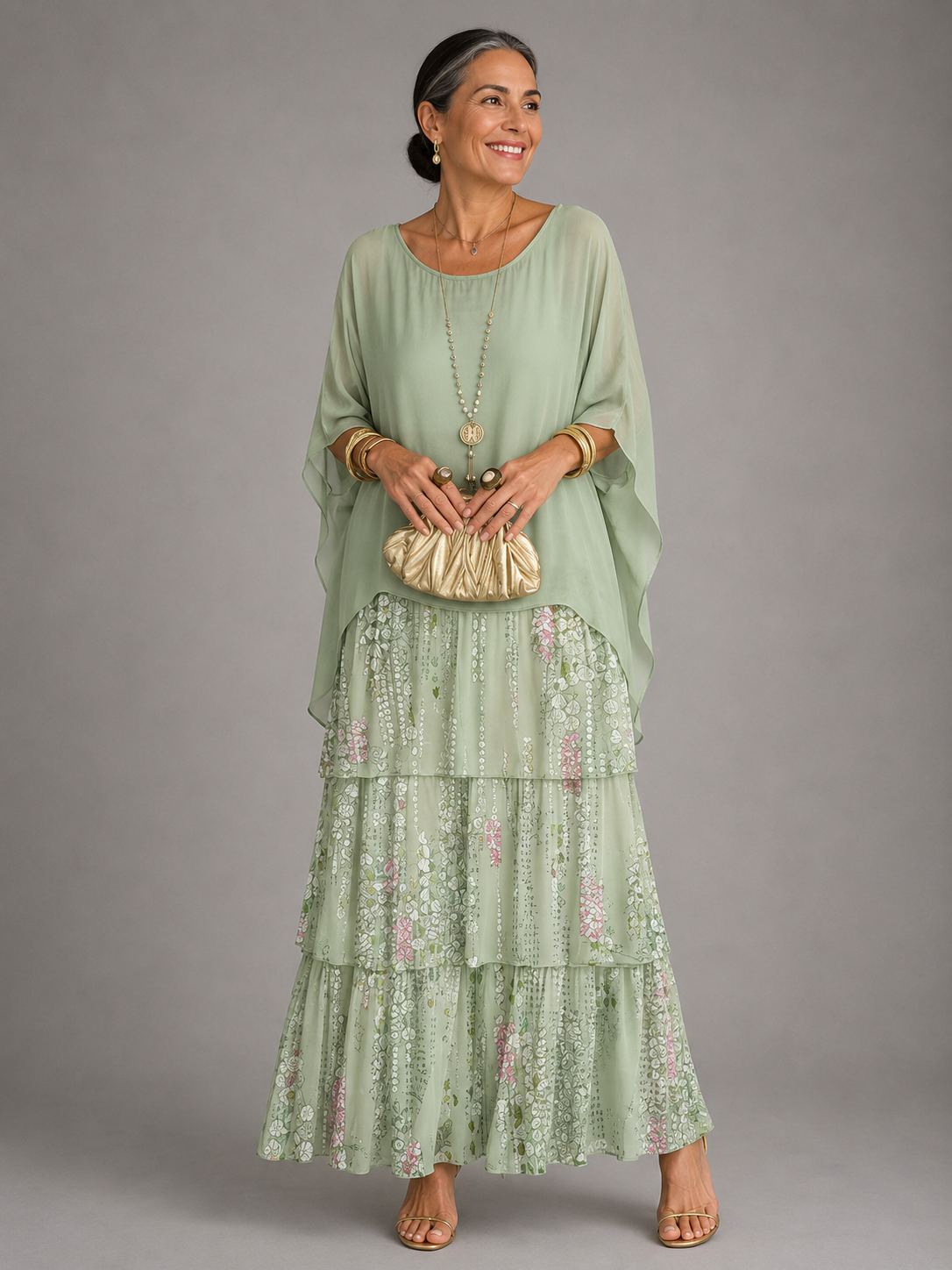 Lara  | Graceful Maxi Dress with Flowing Design