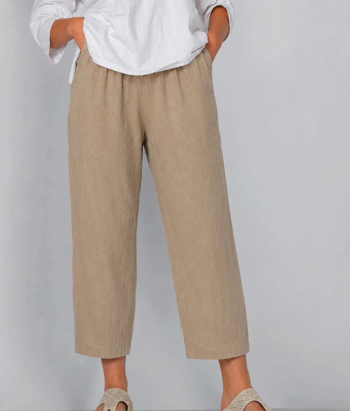 Eletta - Relaxed Fit Wide Leg Trousers