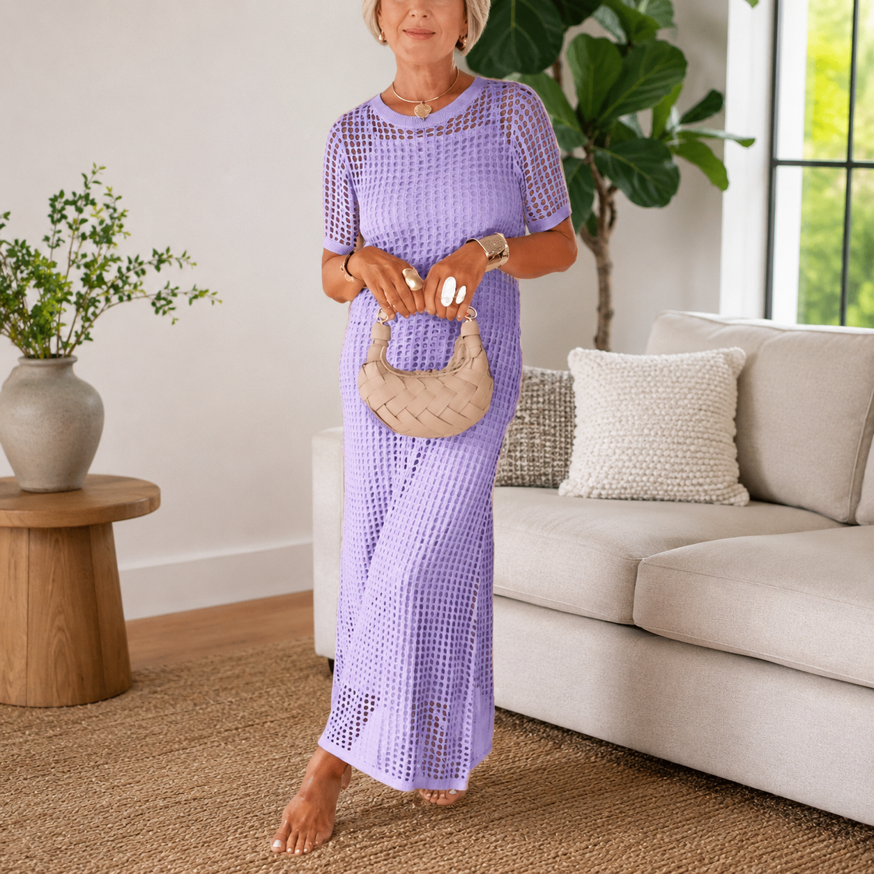Bethany |  Cut-Out Long Maxi Dress + Free Inner Dress