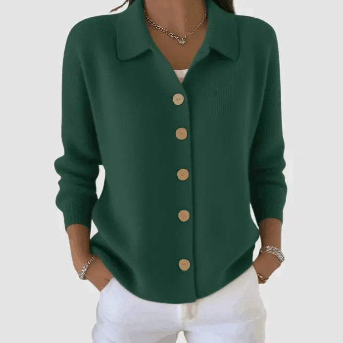 Riah™ Knitted Button-Up Cardigan