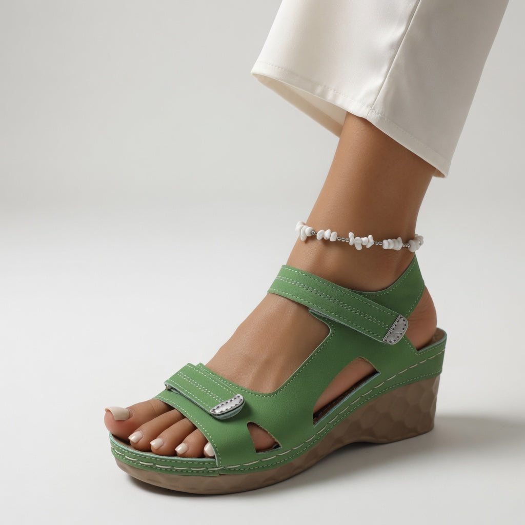 Isaure™ – Vibrant Summer Wedge Sandals