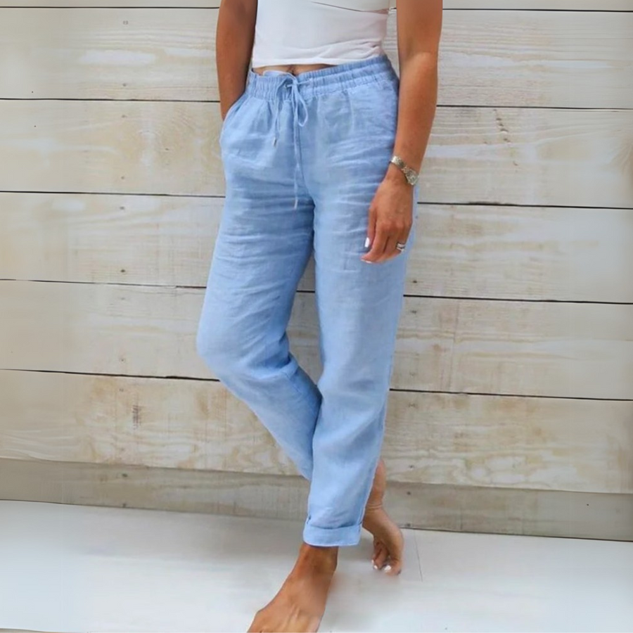 Allison - Premium Cotton-Linen Tailored Pants