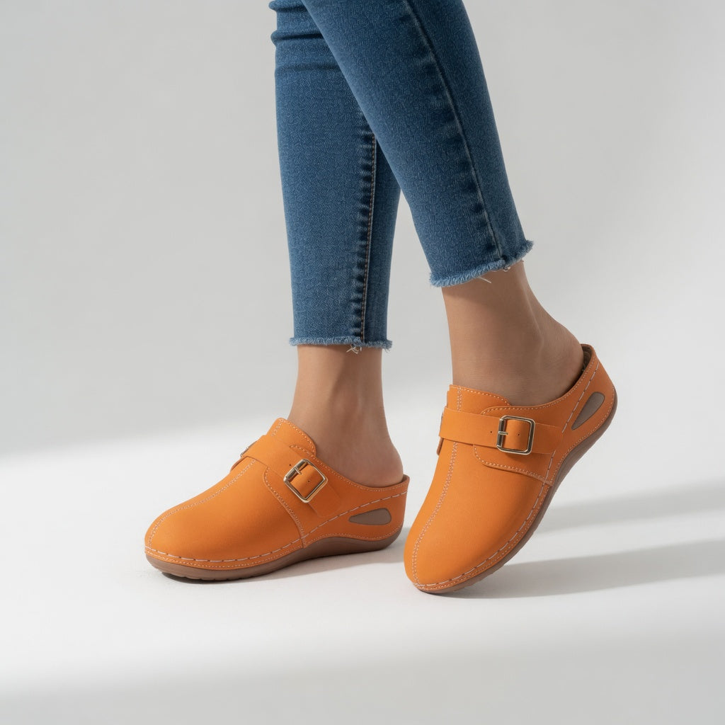 Fleurine™ — Vibrant Buckle Clogs for Everyday Comfort