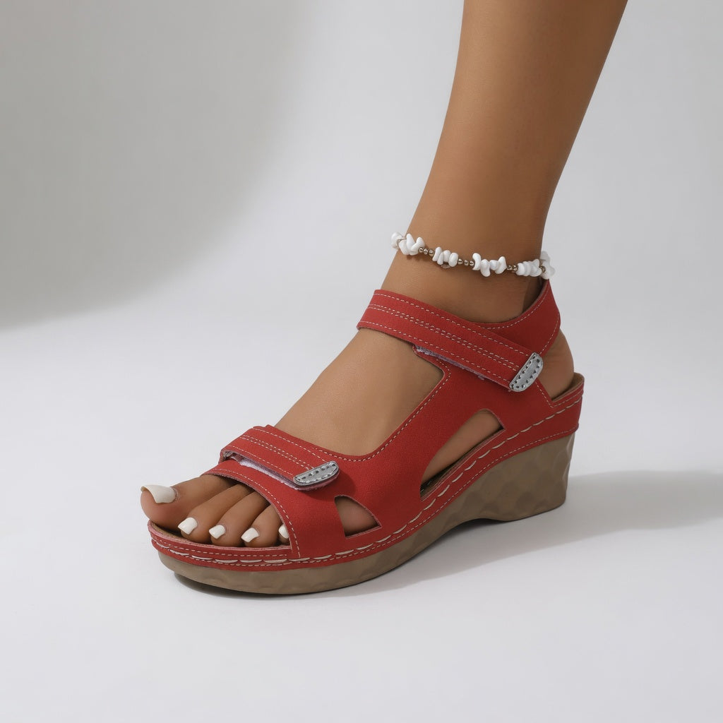 Isaure™ – Vibrant Summer Wedge Sandals