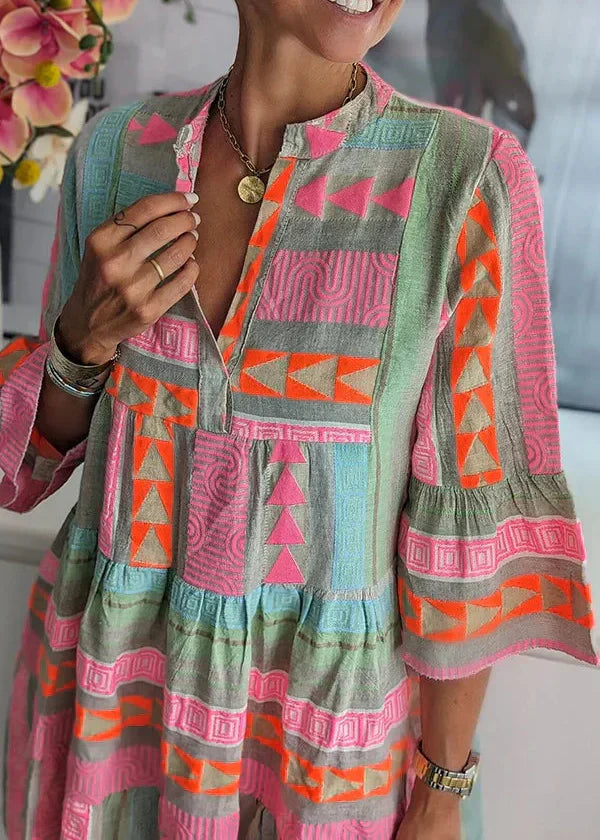 Ava | V-Neck Summer Layered Dress