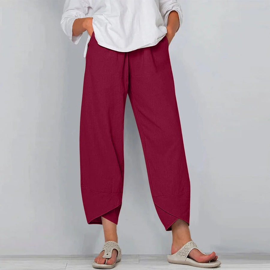 Eletta - Relaxed Fit Wide Leg Trousers
