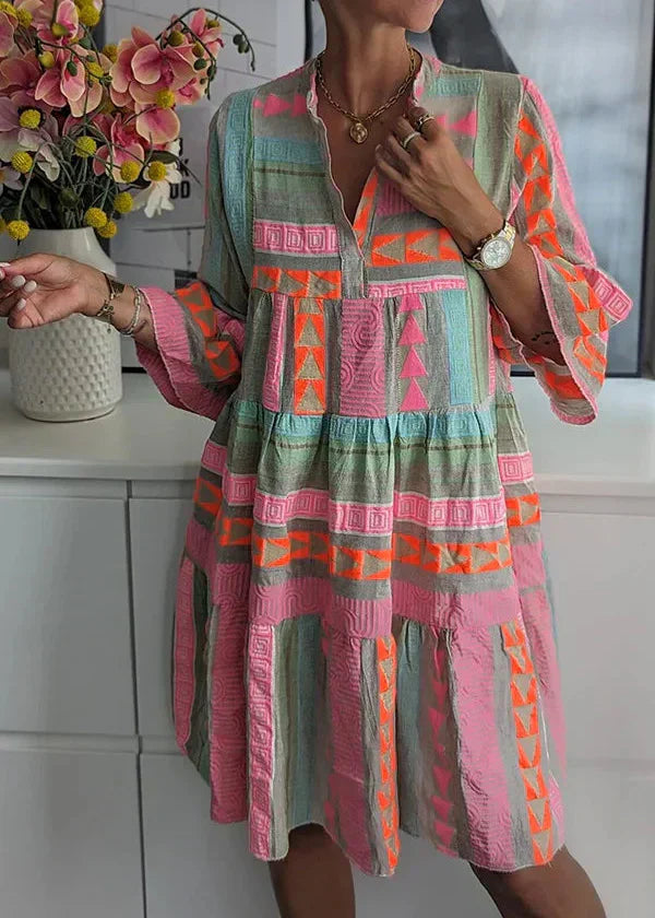 Ava | V-Neck Summer Layered Dress