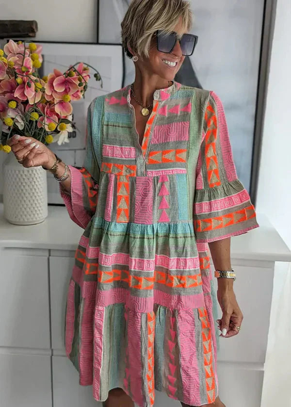 Ava | V-Neck Summer Layered Dress