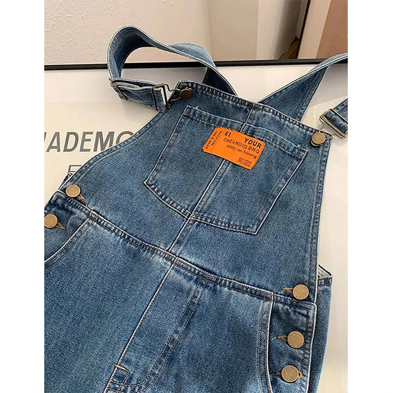 Harper | Classic Straight Leg Denim Bib Overalls