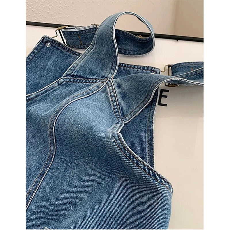 Harper | Classic Straight Leg Denim Bib Overalls