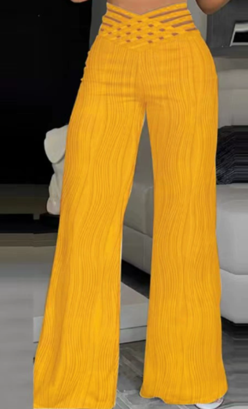Emma | High-Waisted Crisscross Pants