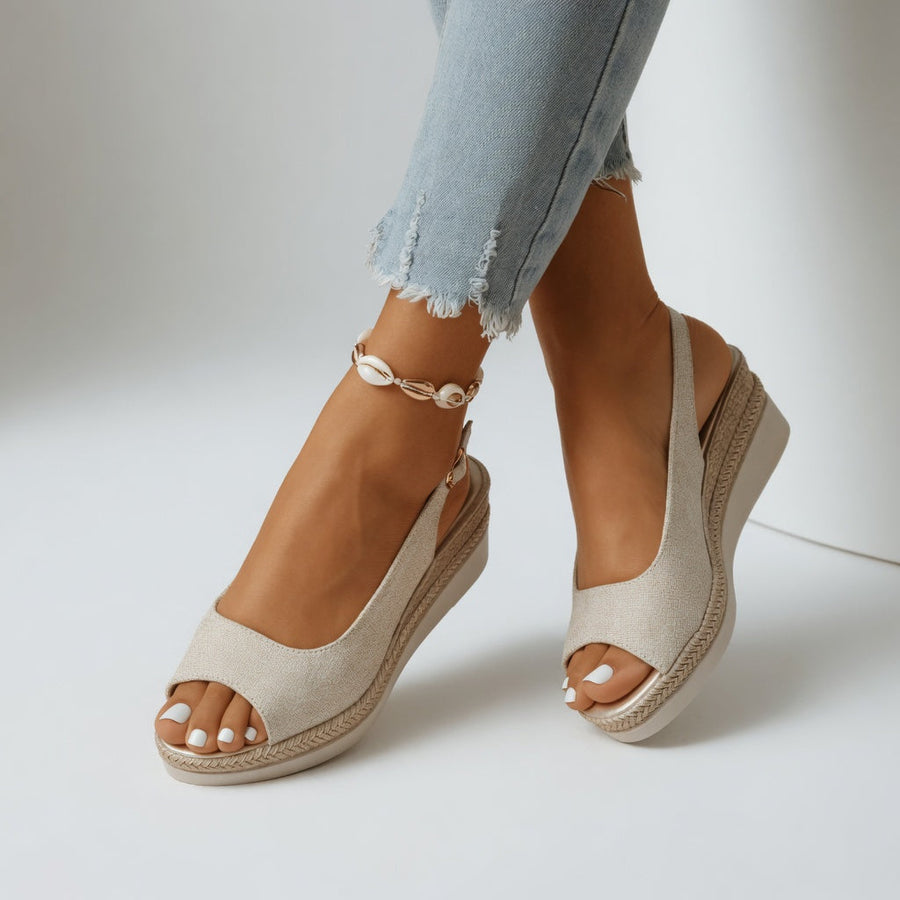 Cyrielle™ — Stylish Wedge Espadrille Sandal for a Summer Vibe