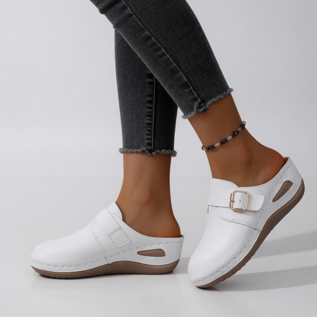 Fleurine™ — Vibrant Buckle Clogs for Everyday Comfort