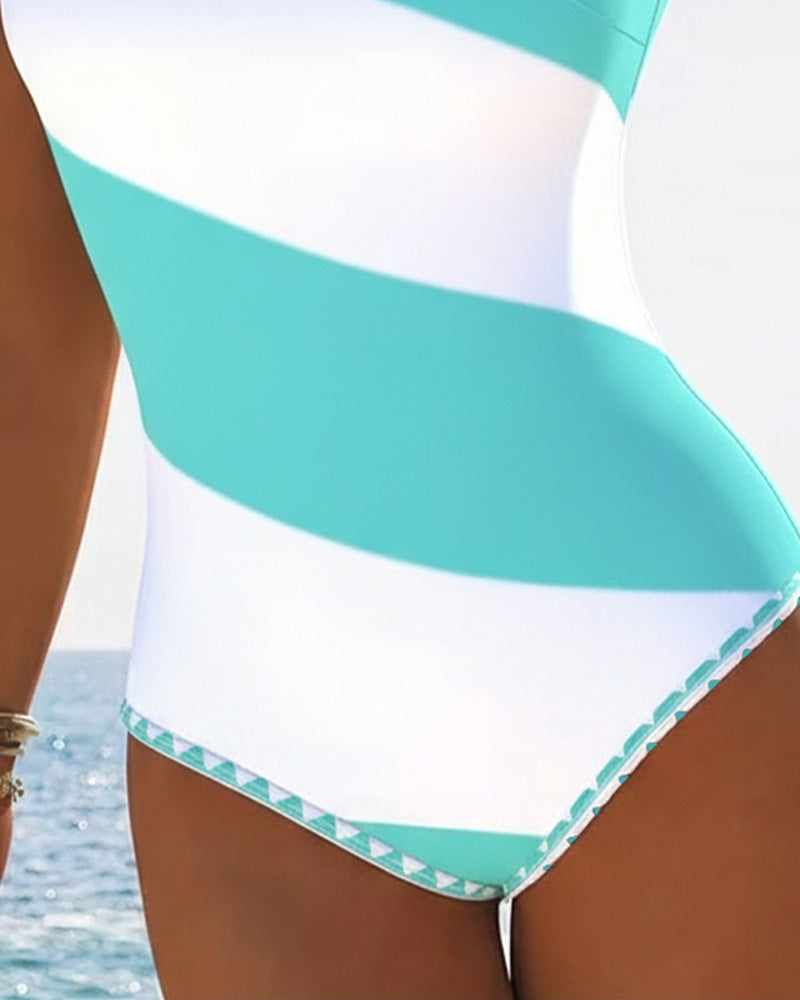 Isabella | Striped Swimwear One-Piece