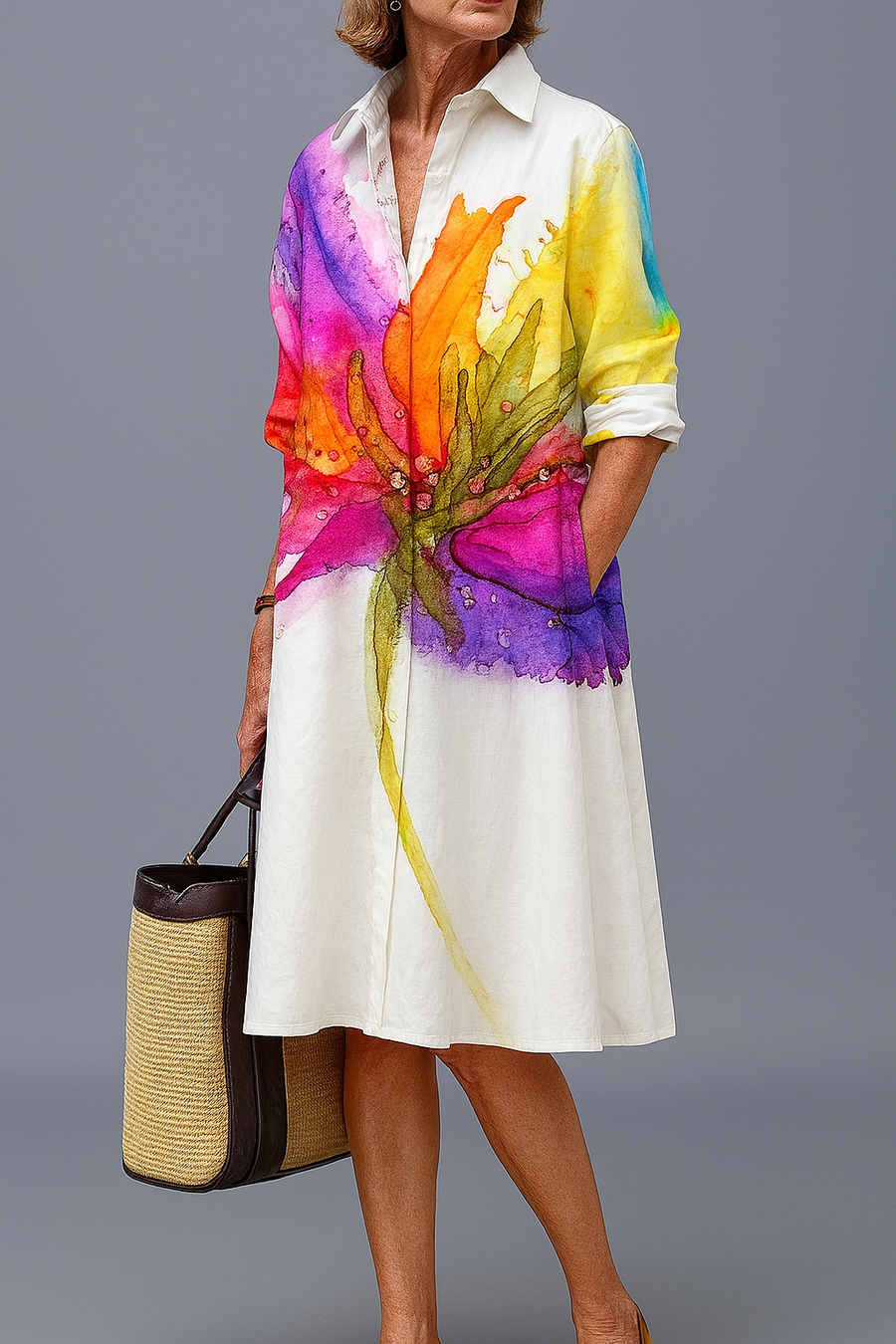 Lydia™ | Chic Midi Dress
