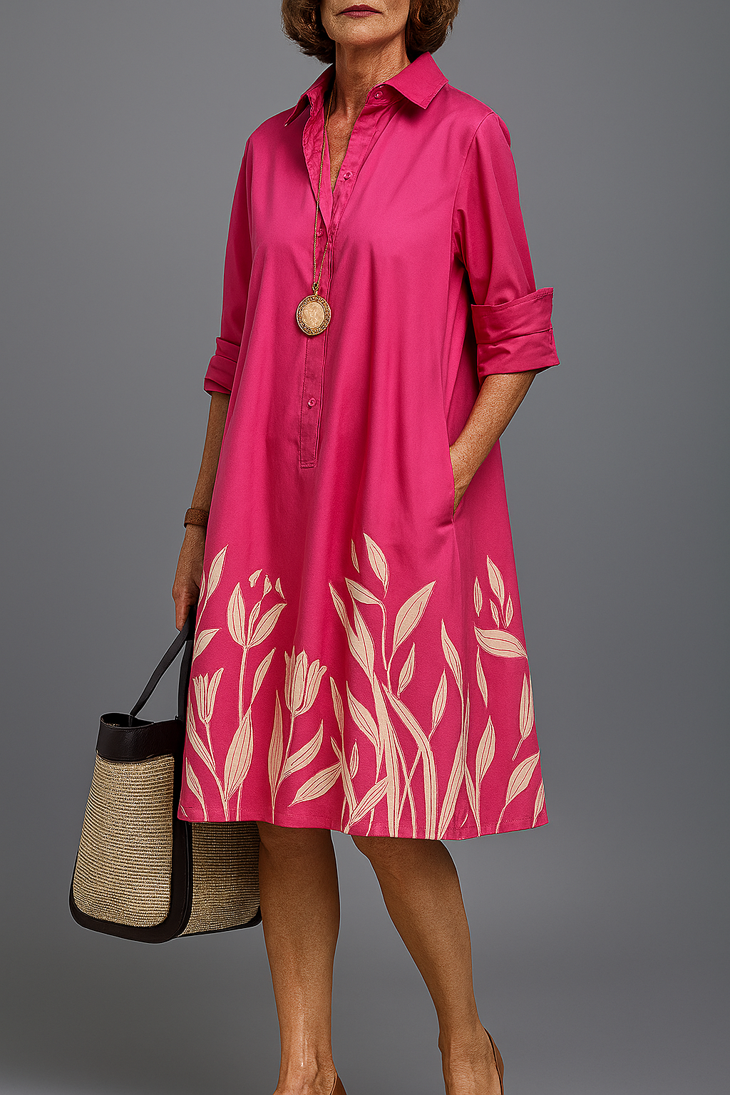 Isabella™ | Elegant Cotton Midi Dress for Effortless Style