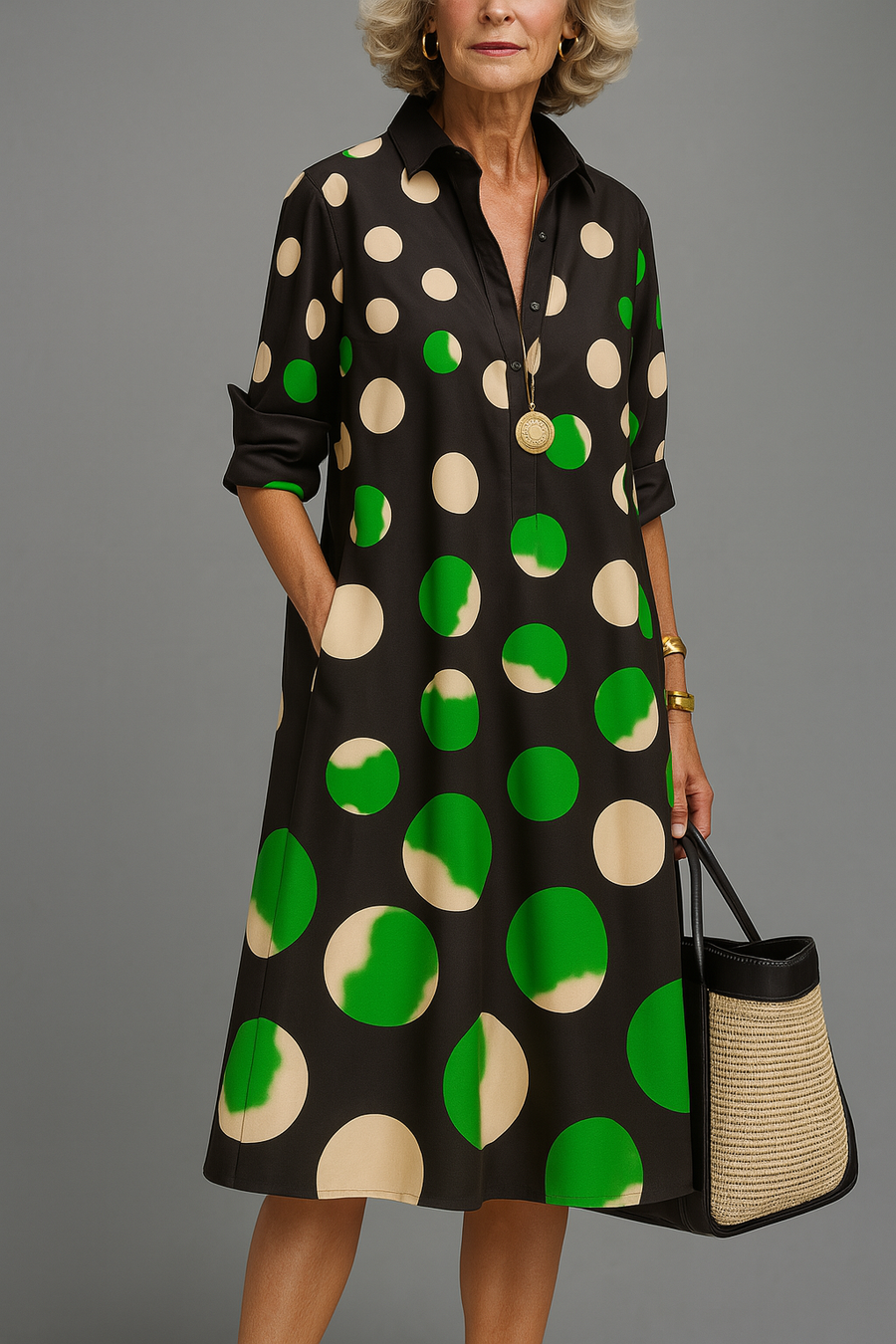 Naomi™ | Chic Midi Dress