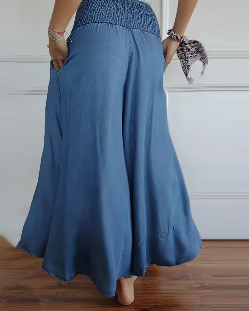 Reina - Relaxed Fit Wide-Leg Pants