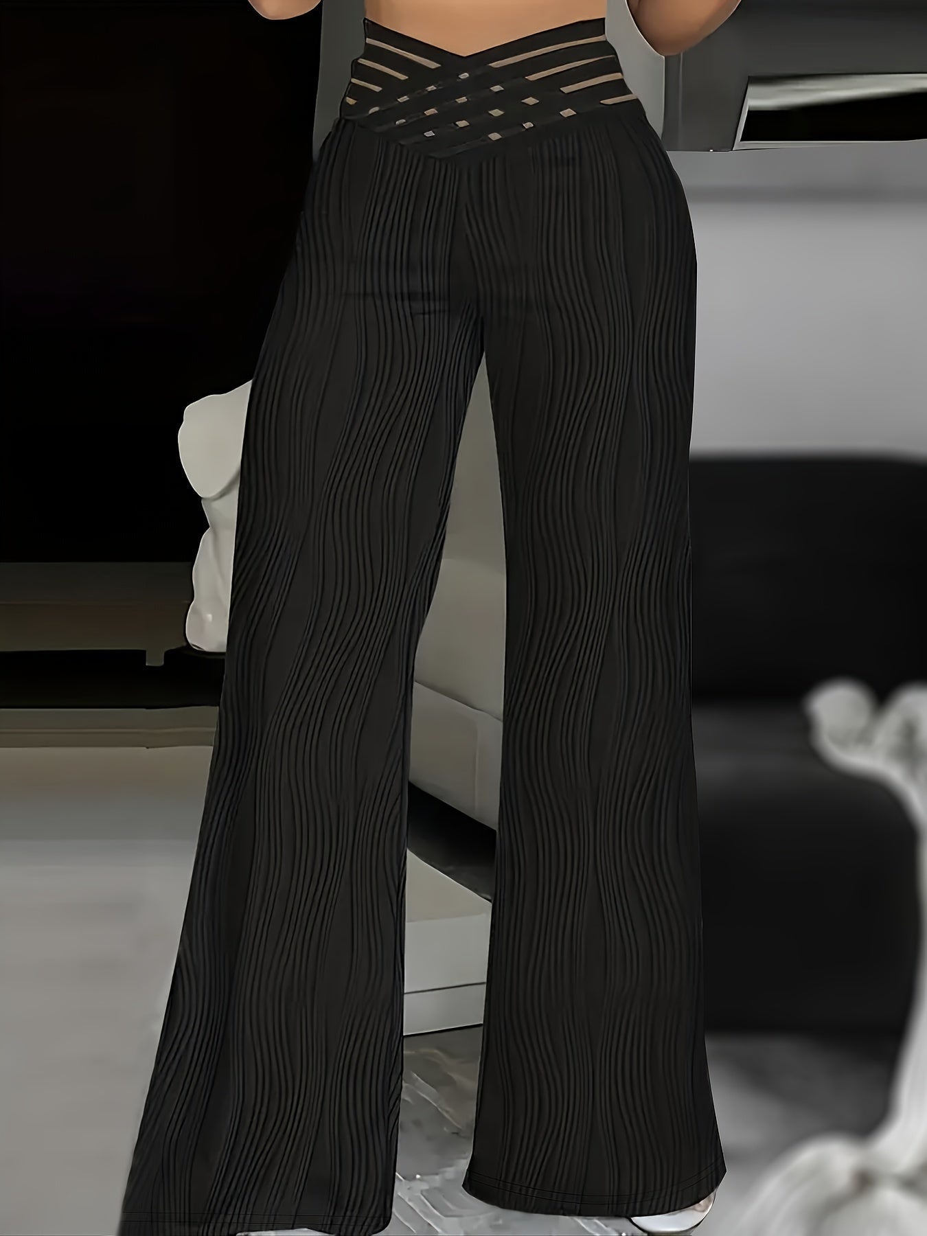 Emma | High-Waisted Crisscross Pants