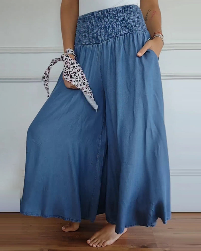 Reina - Relaxed Fit Wide-Leg Pants