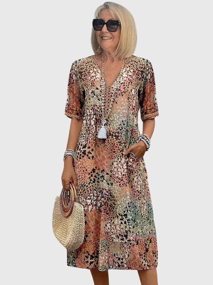 Bella | Chic Floral Midi Dress