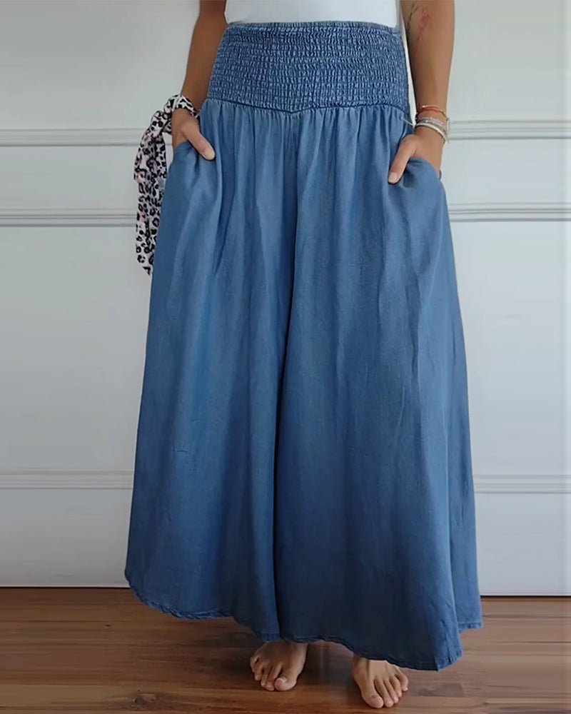 Reina - Relaxed Fit Wide-Leg Pants