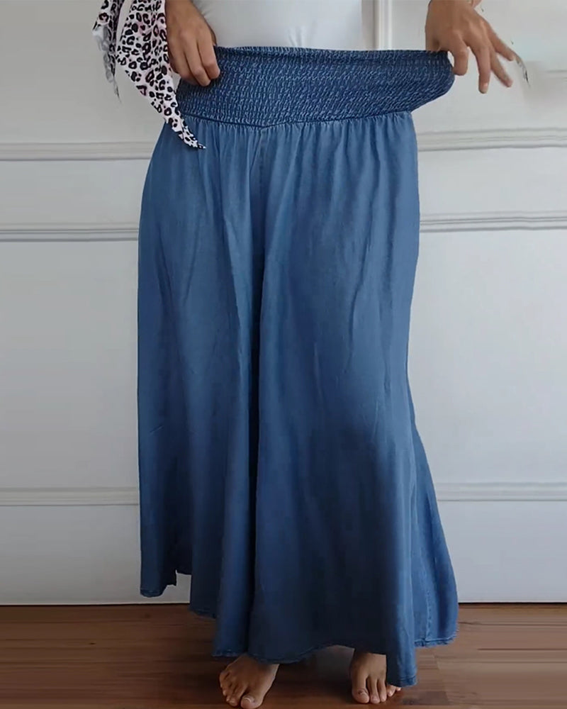 Jasper | Breezy Smocked Waist Trousers